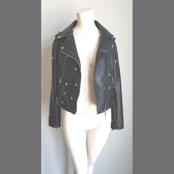 Romeo & Juliet Couture Faux Leather Moto Jacket - Picture 5 of 14